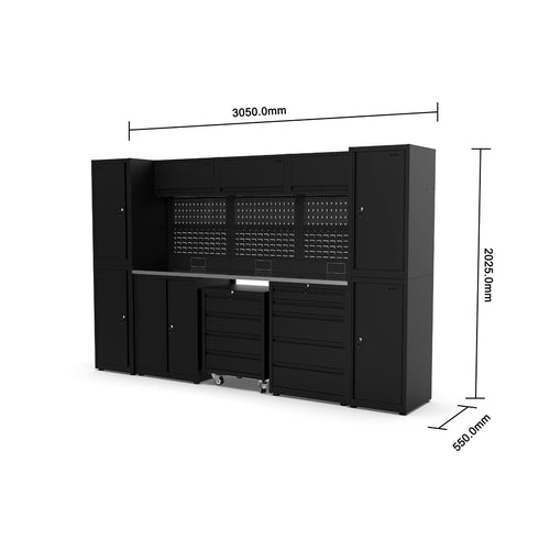 IVON Garageinredning Black Series Medium storlek