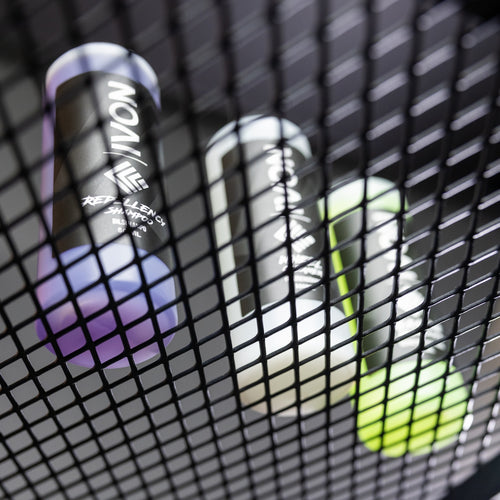 IVON Wall shelf with max 100 kg weight in black colour mounted on wall see through mesh