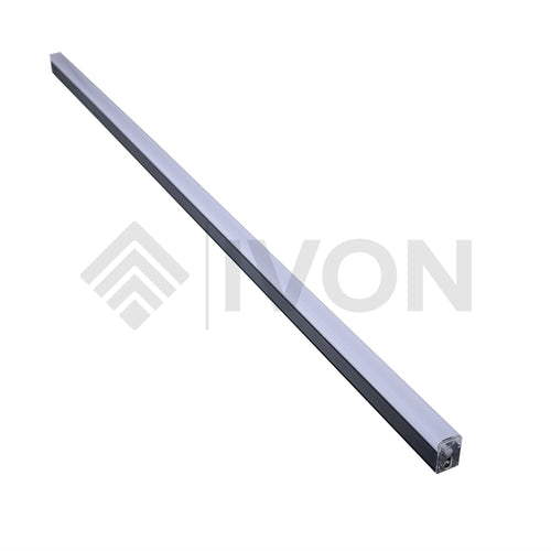 IVON Blackout LED-stav 120 cm, AC 230V, 16W, 5000K varmvitt. Reservdel i aluminium och PVC.