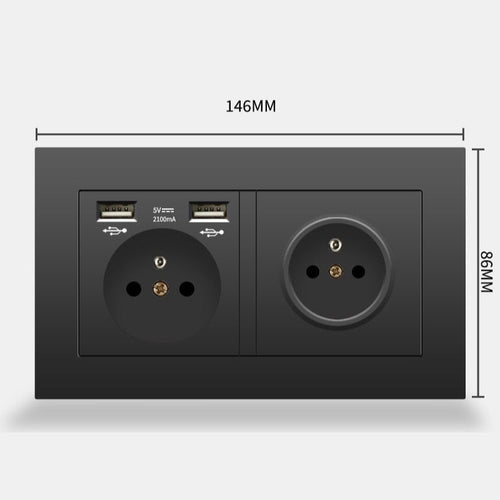 IVON Vägguttag för inbyggnad i Black Series – diskret och robust eluttag för verktygstavlan, som ger enkel strömtillgång i garaget.