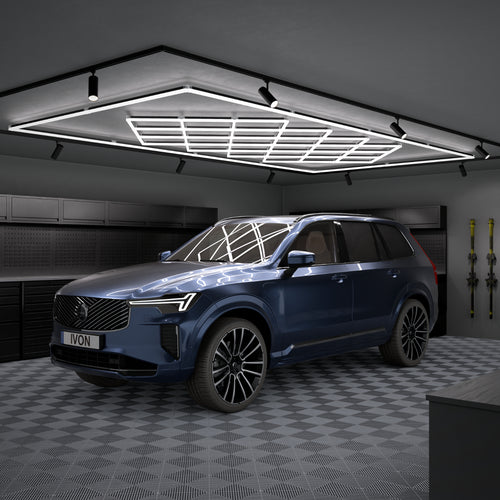 IVON BLACKOUT Cone LED Garage lighting Black 243x484cm