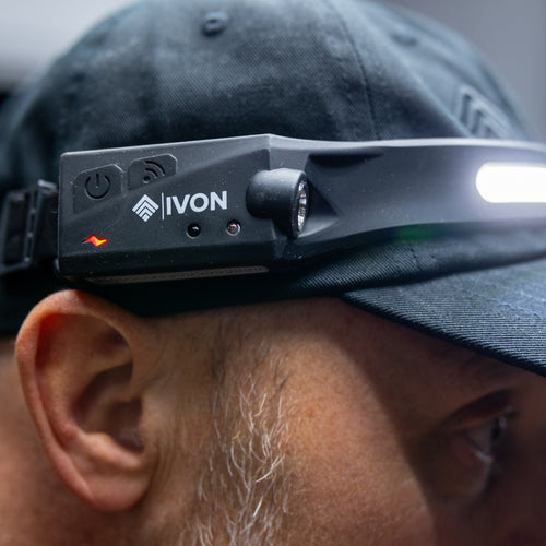 IVON Pannlampa med rörelsesensor inklusive uppladdningsbart litiumjon batteri