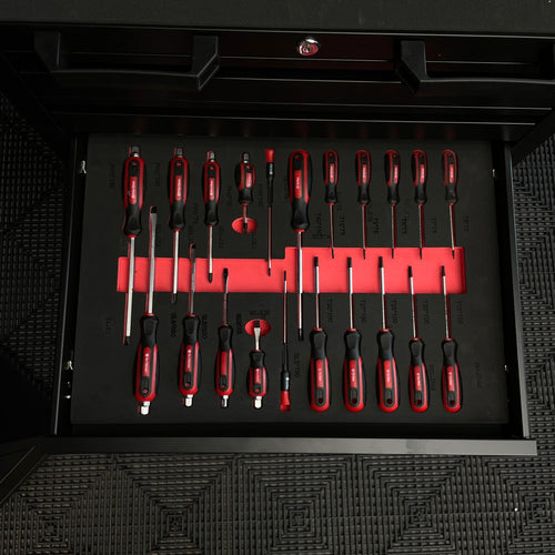 IVON Black Series Tool Cart 6 Drawers Including Tools (245 Pieces)