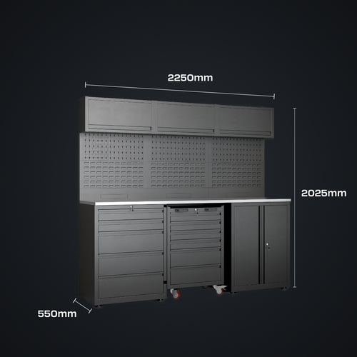 IVON Garageinredning Black Series Mini (225 cm)