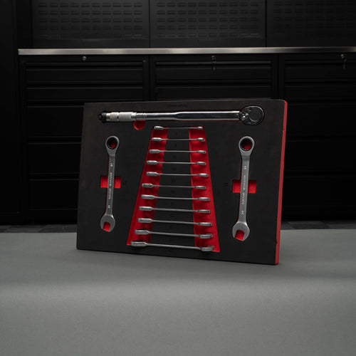 IVON Tool set Combination wrenches with locking function