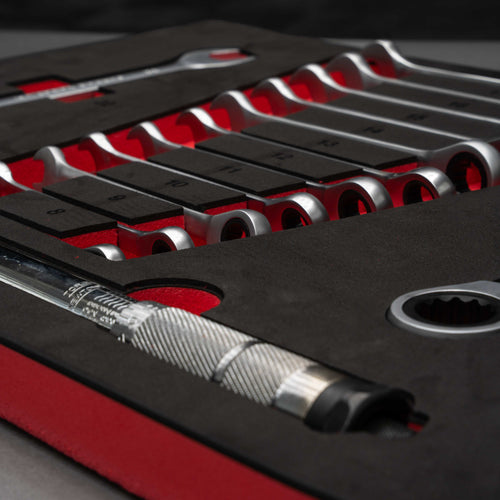 IVON Tool set Combination wrenches with locking function