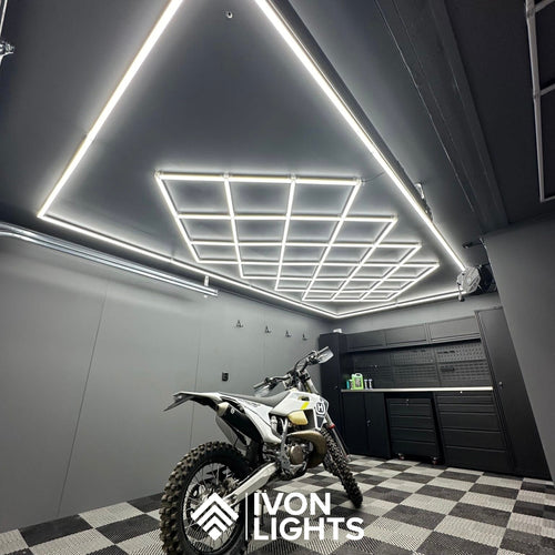 Helhetsbild av IVON BLACKOUT CONE LED I GRÅTT GARAGE