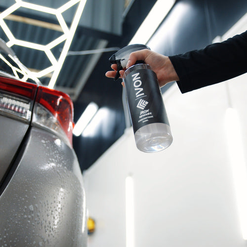 IVON IRON REMOVER Flygrost & Fälgröning 500ml – ett högeffektivt lösningsmedel för att ta bort bromsdamm och flygrost med färgindikator som blir lila vid reaktion.