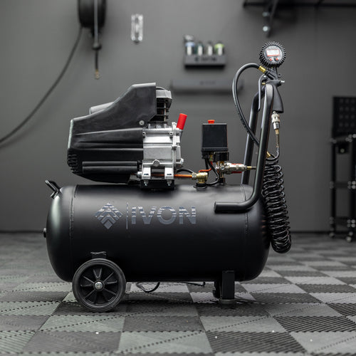 IVON Tryckluftspaket: Kompressor + Slangvinda + Munstycke
