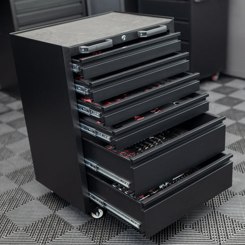 IVON Black Series Tool Cart 6 Drawers Including Tools (245 Pieces)