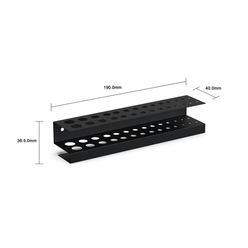 IVON Black Drill holder for pegboard Black 