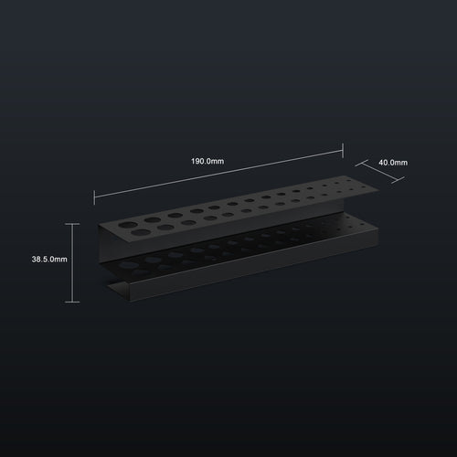 IVON Black Drill holder for pegboard Black 
