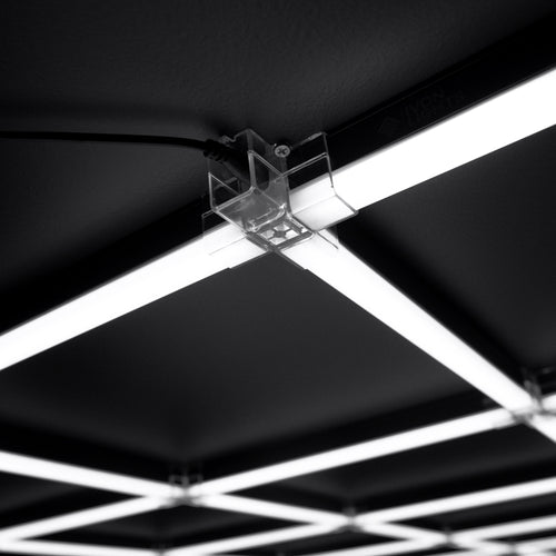 IVON BLACKOUT Cone LED Garagebelysning Svart 243x484cm