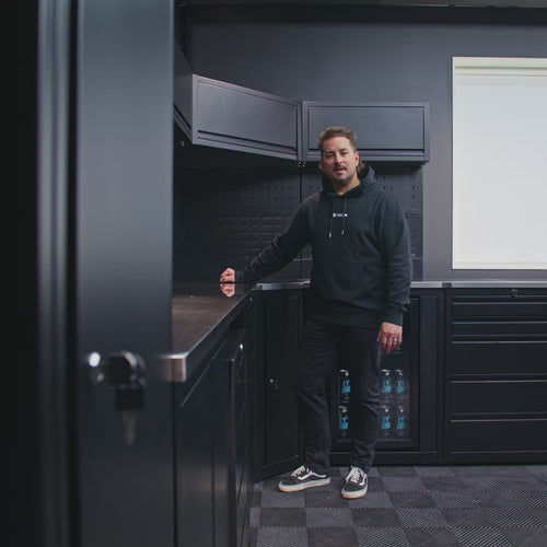 IVON Hörnskåp Black Series - Med överskåp